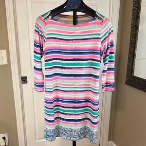 Lilly Pulitzer Pink and Blue Striped Top